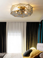 Glass Polyhedron Ceiling Light