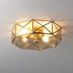 Glass Polyhedron Ceiling Light