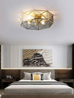 Glass Polyhedron Ceiling Light