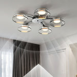 Glass Round Bowl Ceiling Lamp