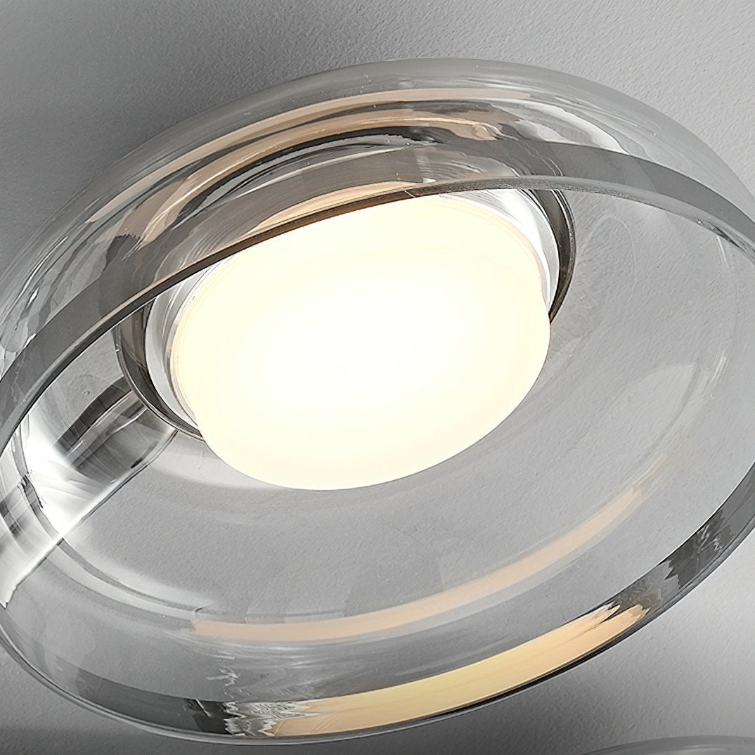 Glass Round Bowl Ceiling Lamp