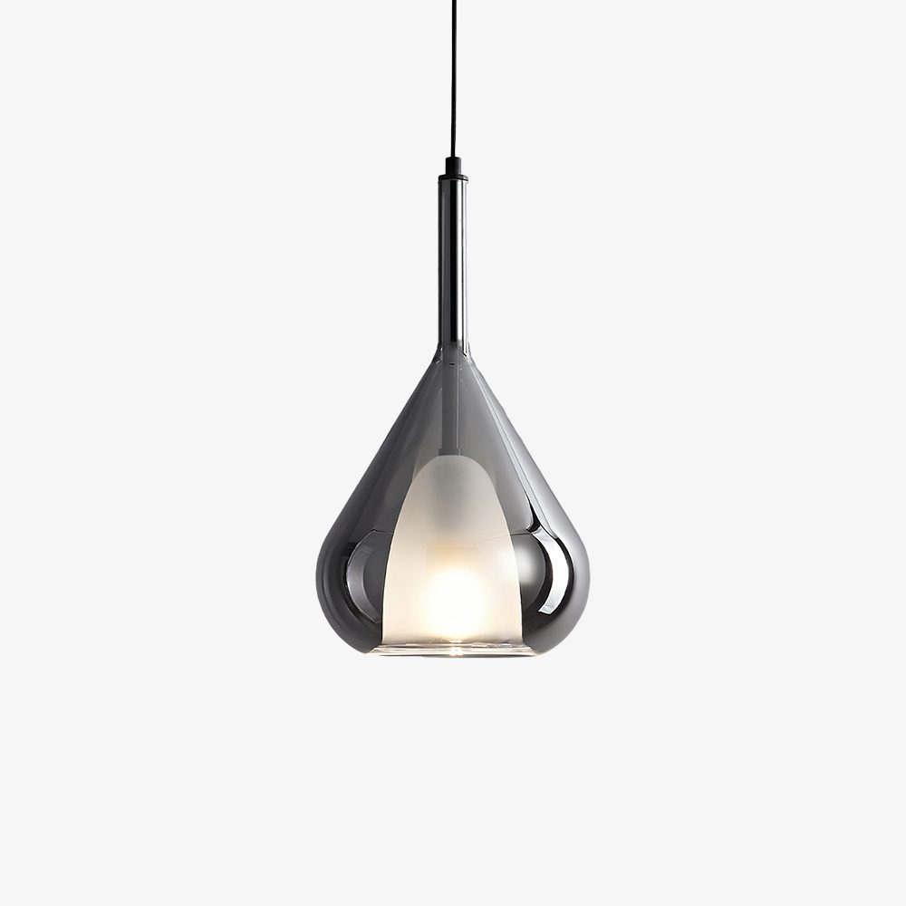 Glass Teardrop Pendant Light