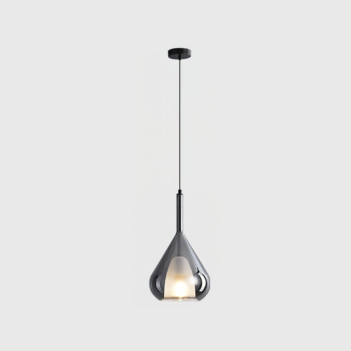 Glass Teardrop Pendant Light