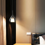 Glass Teardrop Pendant Light