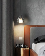 Glass Teardrop Pendant Light