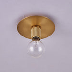 Gleam Brass Ceiling Light – Modern Flush Mount for Bedroom & Living Room