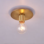 Gleam Brass Ceiling Light – Modern Flush Mount for Bedroom & Living Room