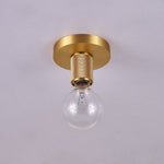Gleam Brass Ceiling Light – Modern Flush Mount for Bedroom & Living Room
