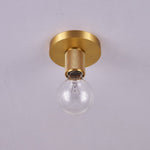 Gleam Brass Ceiling Light – Modern Flush Mount for Bedroom & Living Room