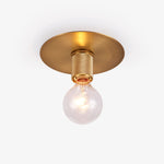 Gleam Brass Ceiling Light – Modern Flush Mount for Bedroom & Living Room