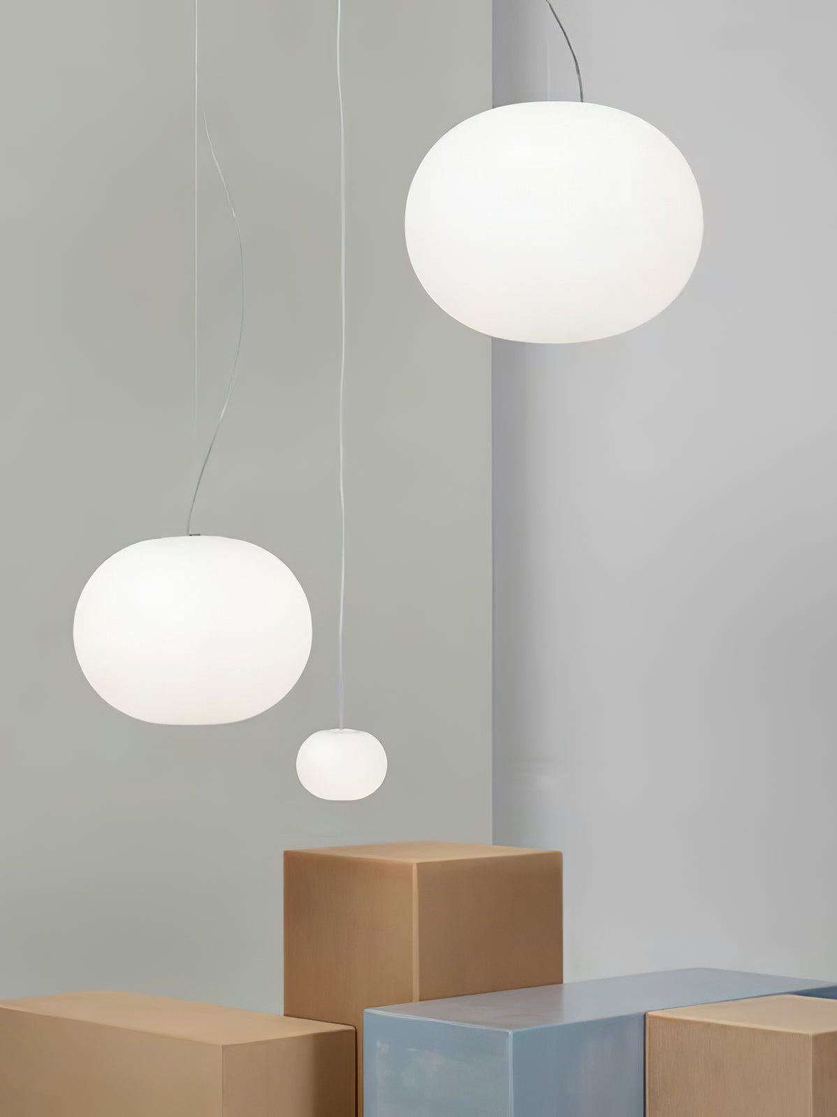 Globall Swag Pendant Light – Modern Glass Hanging Lamp for Dining & Living Areas