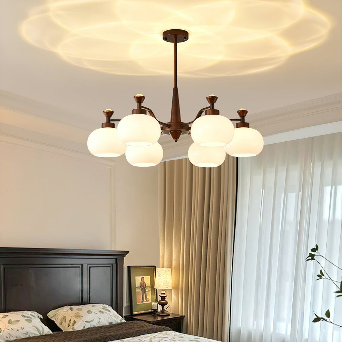 Globe Spotlight Chandelier – Modern Glass Pendant Light for Dining & Living Rooms