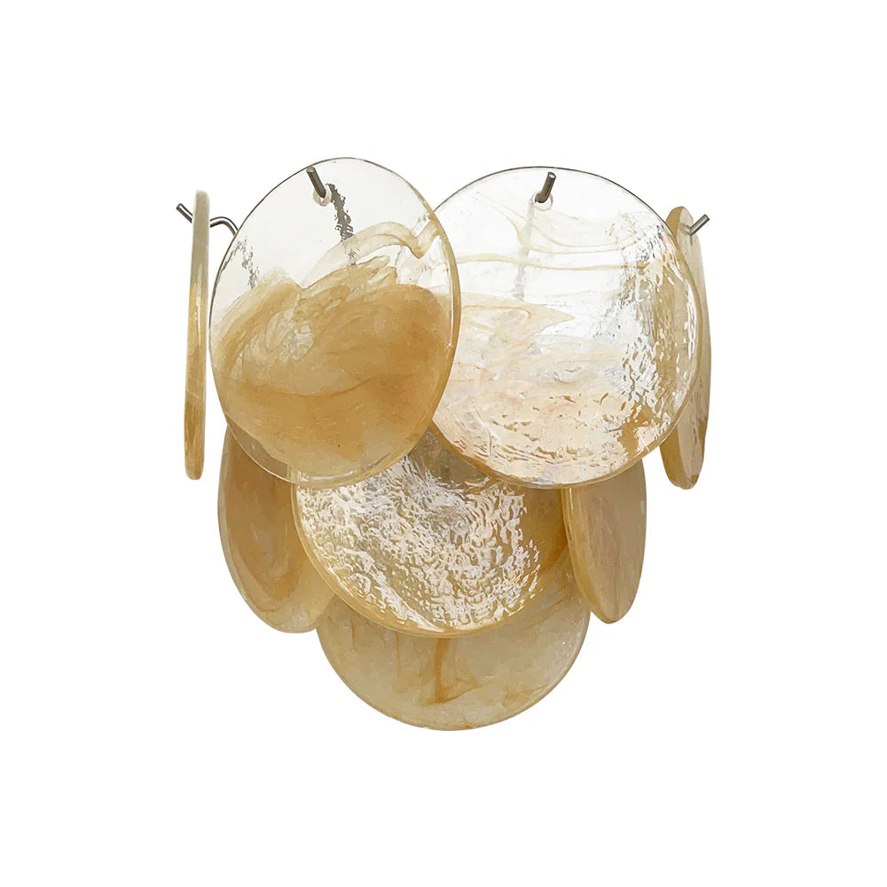 Gold Vintage Murano Glass Wall Lamp