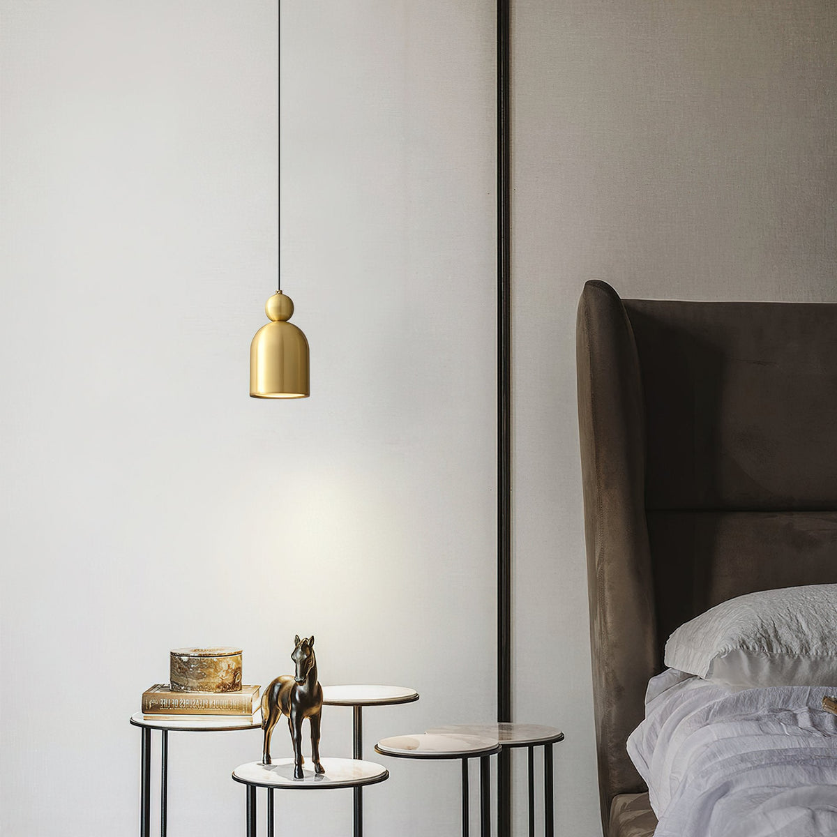 Gold Bell Pendant Lamp