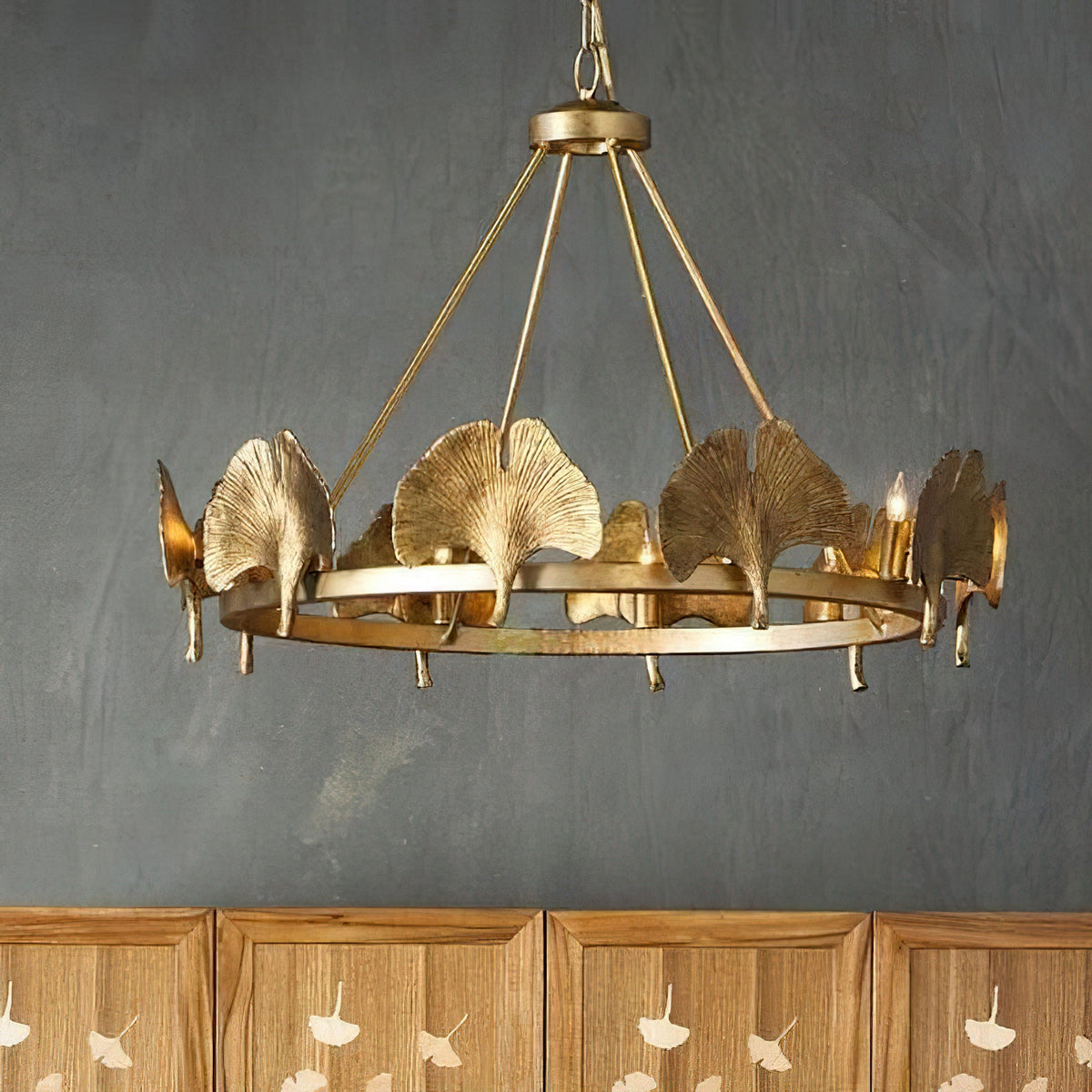 gold-foil-ginkgo-leaf-chandelier