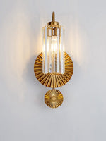 Gold Plate Crystal Wall Lamp