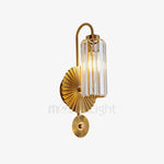 Gold Plate Crystal Wall Lamp