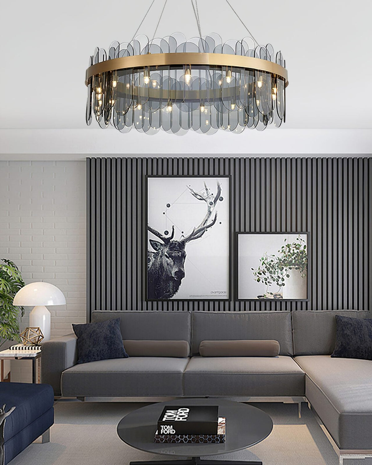 Gold Ring Chandelier