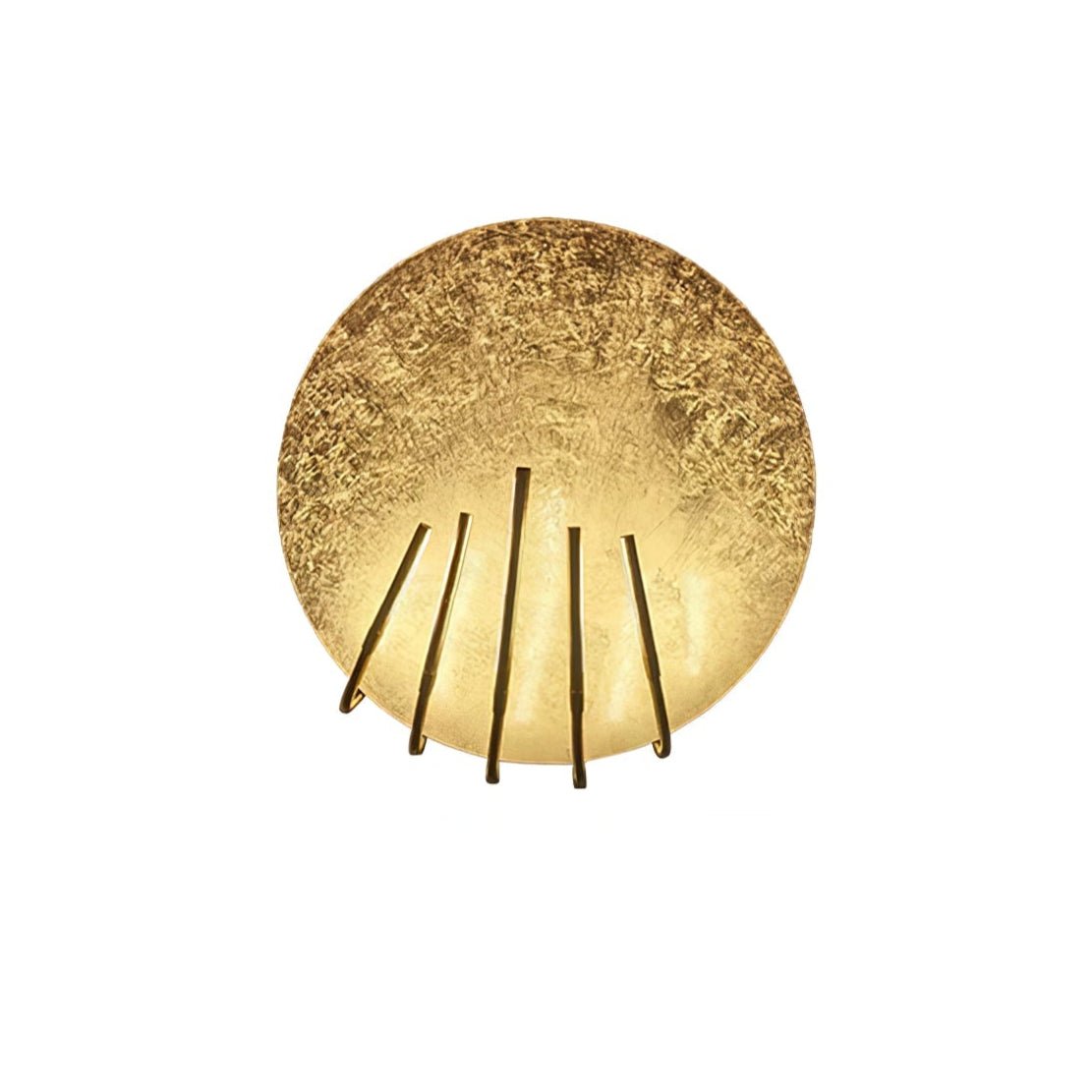 Golden Aura LED Wall Sconce – Modern Brass Finish Architectural Lighting