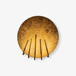 Golden Aura LED Wall Sconce – Modern Brass Finish Architectural Lighting