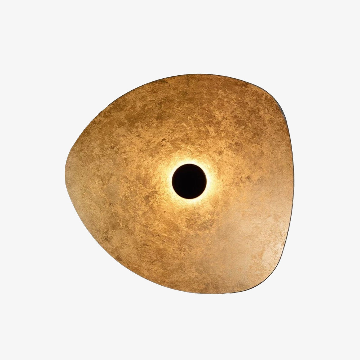 Golden Aura LED Wall Sconce – Modern Brass Finish Architectural Lighting