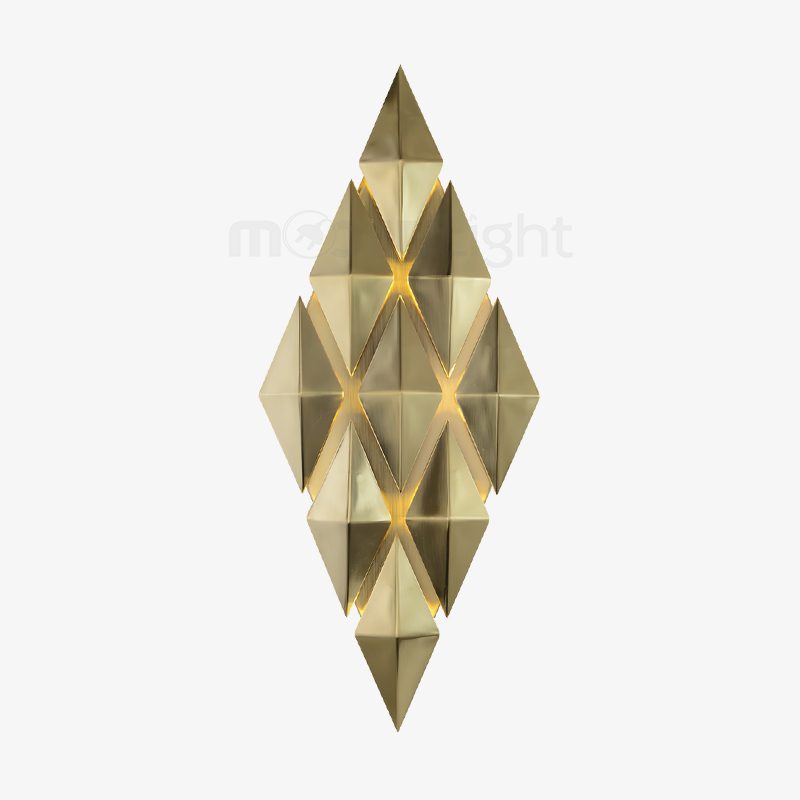 Golden Honeycomb LED Wall Light