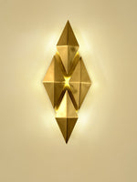 Golden Honeycomb LED Wall Light