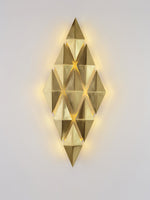 Golden Honeycomb LED Wall Light