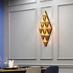 Golden Honeycomb LED Wall Light
