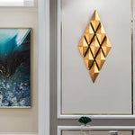 Golden Honeycomb LED Wall Light