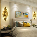 Golden Honeycomb LED Wall Light