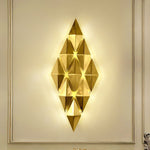 Golden Honeycomb LED Wall Light