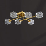 Golden Rubik’s Cube Ceiling Lamp