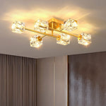 Golden Rubik’s Cube Ceiling Lamp