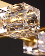 Golden Rubik’s Cube Ceiling Lamp