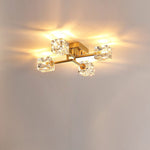 Golden Rubik’s Cube Ceiling Lamp