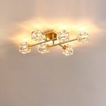 Golden Rubik’s Cube Ceiling Lamp