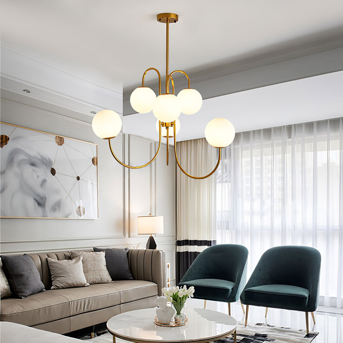 gooseneck-chandelier