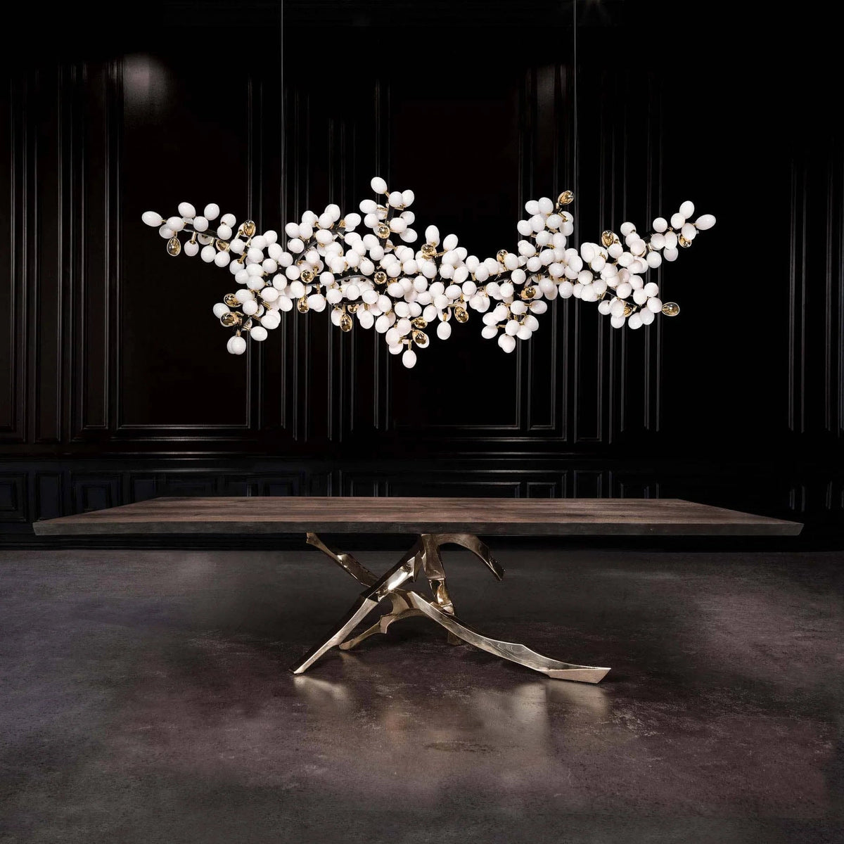 Selene Droplet Chandelier – Hand-Blown Murano Glass Pendant Light