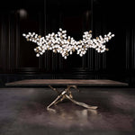 Selene Droplet Chandelier – Hand-Blown Murano Glass Pendant Light