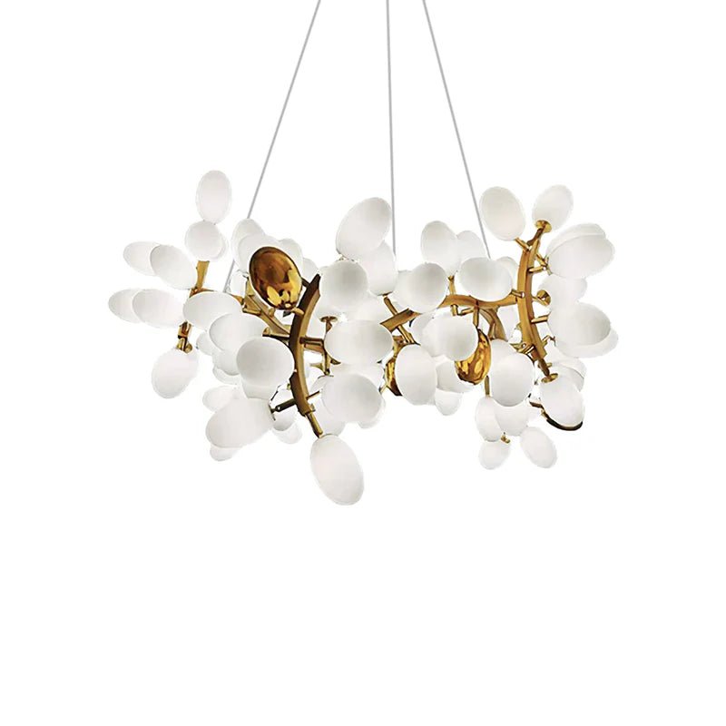 Selene Droplet Chandelier – Hand-Blown Murano Glass Pendant Light