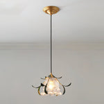 Green Leaf Floral Pendant Light