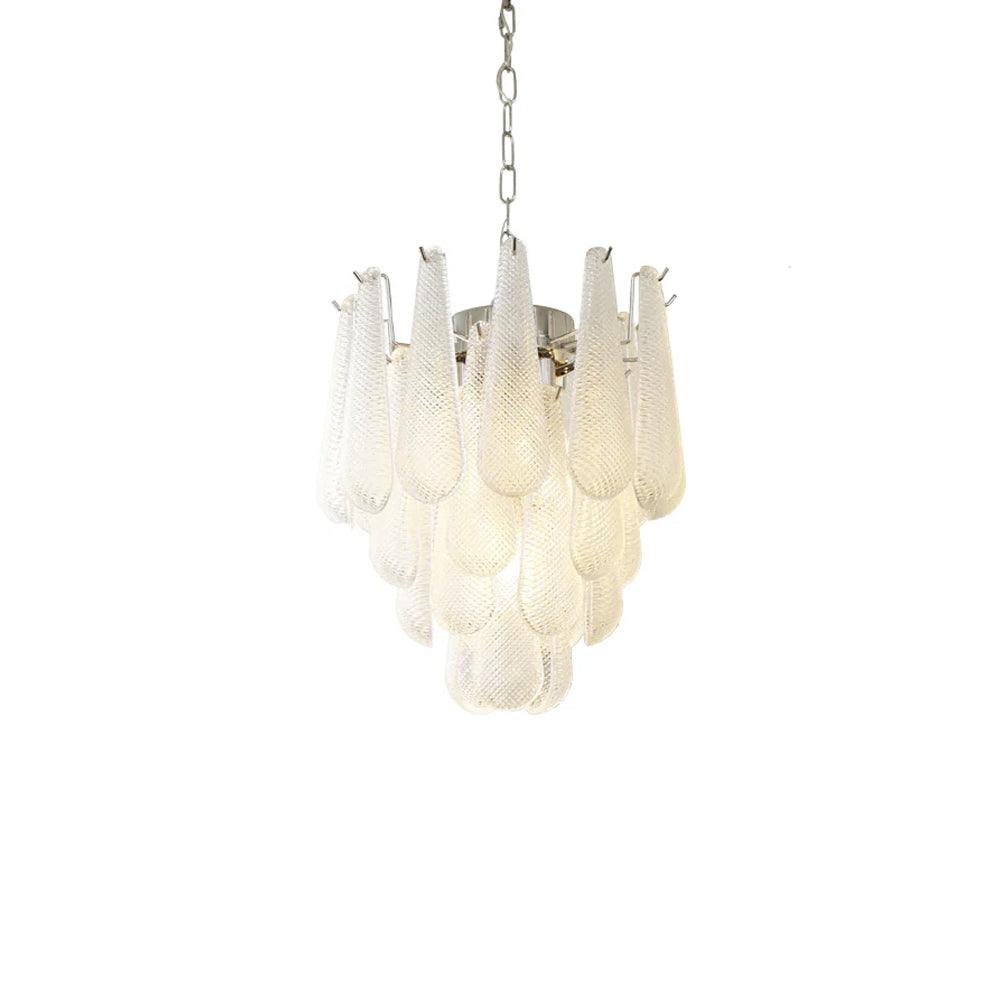 grid-glass-waterfall-chandelier