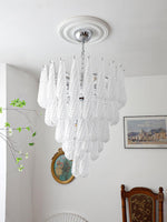 grid-glass-waterfall-chandelier