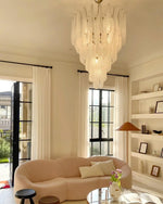 grid-glass-waterfall-chandelier