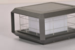 Grid Guard Solar Lantern — Architectural Outdoor LED Post Light