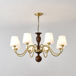 Grove Haven Wood and Brass Chandelier for Dining Room and Living Room