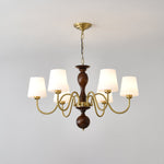 Grove Haven Wood and Brass Chandelier for Dining Room and Living Room