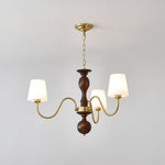Grove Haven Wood and Brass Chandelier for Dining Room and Living Room