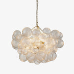Lumière Cascade Glass Ball Chandelier – Modern Sculptural Pendant Light